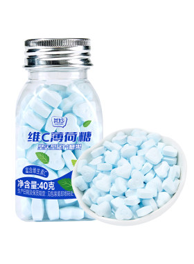 维C薄荷糖口气清新接吻口香糖