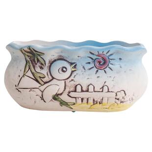 简约卡通可爱多肉植物肉肉长方形大口径老桩粗陶透气大号创意花盆