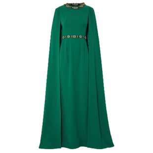 手工晚礼服女高端大气舞台演出服独唱妈妈团体气质连衣裙2024新款