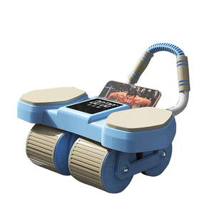 四轮健腹轮自动回弹2026新款家用瘦肚子卷练腹肌神器运动健身器材