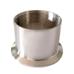 正304不锈钢卫生级快装内丝接头卡箍式卡盘接头内牙螺纹快速接头