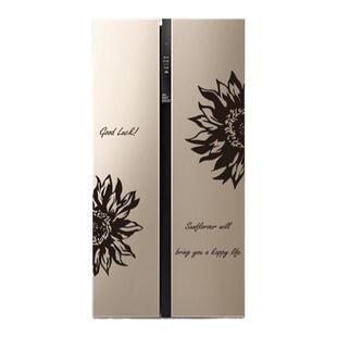 双开门冰箱贴画花卉简约贴移门橱窗装饰衣柜门玻璃贴厨房植物贴纸