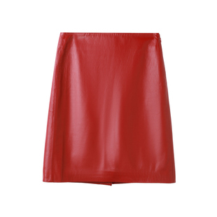 【高阶美学】PENNYPENG美学密码黑标系列帅气朋克时尚羊皮短裙