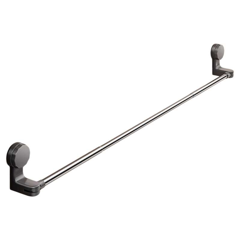 吸盘毛巾架卫生间免打孔浴室伸缩毛巾杆置物架洗手间浴巾收纳挂架