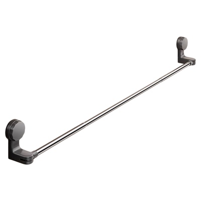 吸盘毛巾架卫生间免打孔浴室伸缩毛巾杆置物架洗手间浴巾收纳挂架