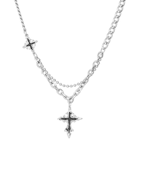潮牌简约百搭十字架项链