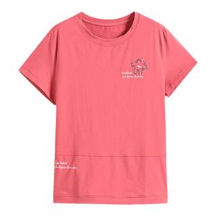 妈妈夏装2026新款纯棉短袖t恤女中老年洋气半袖小衫大码体恤上衣