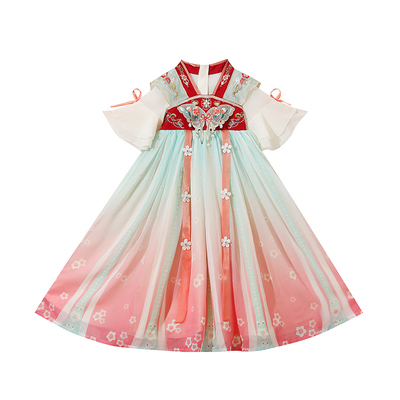 女童连衣裙夏季薄款汉服