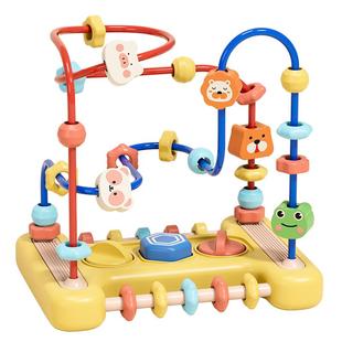 0到3岁绕珠儿童益智玩具精细动作串珠子可啃咬训练专注力教具积木