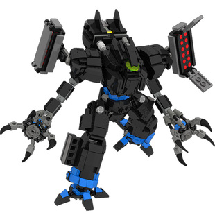 日骎原创拼装颗粒积木MOC科幻军事载人机甲机器人益智节日玩具