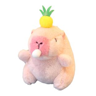 佛系卡皮巴拉毛绒挂件水豚玩具配饰娃娃卡皮吧啦公仔生日礼物玩偶