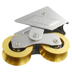 868-2000型铝合金门窗宽轨滑轮平移推拉窗窄轨铜轮门窗滚轮迪福德