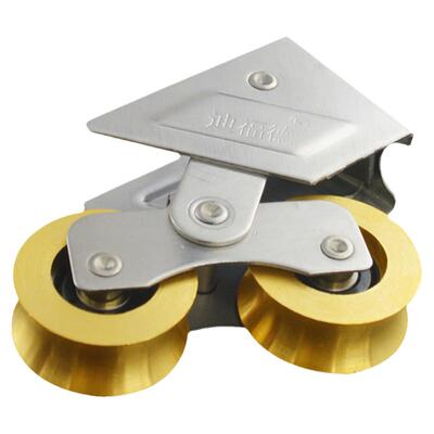 迪福德门窗滑轮不锈钢架铜轮盘