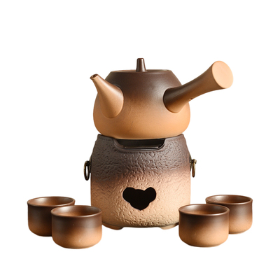 陶迷围炉煮茶提梁壶炭炉