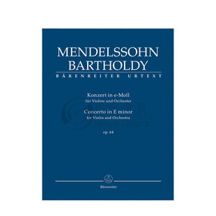 门德尔松 小提琴与交响乐协奏曲 E小调op64 研习小总谱 非演奏用谱 骑熊士原版乐谱书 Mendelssohn Concerto Study Score TP394