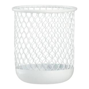 蜂巢网笔筒笔架笔槽笔盒便签盒票据架废纸篓垃圾桶收纳筐办公组合