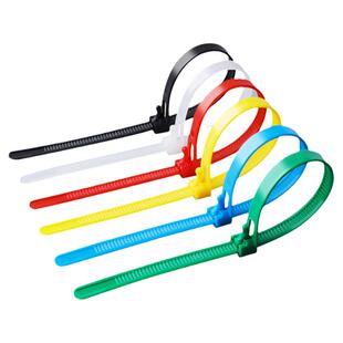 国标彩色可松式活扣扎带 可重复使用尼龙捆绑带固定卡扣5/8*200mm