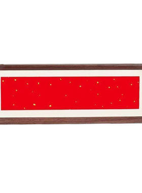 五福临门财神拼豆木质展示框