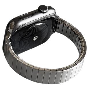 壳里斯iwatch表带金属14mm细款弹力一体银色S9松紧带GT5适用s10苹果applewatch华为GT6手表FIT4红米5小米9pro