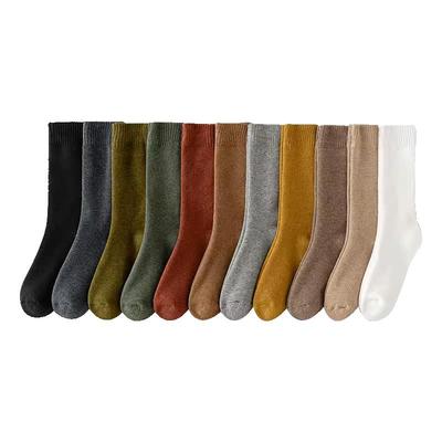 厚袜子女中筒袜秋冬季加绒加厚