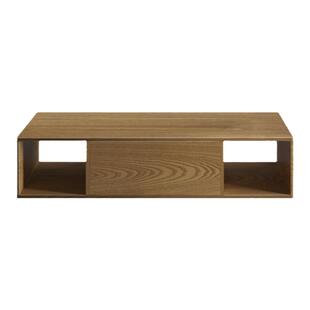 弗丽嘉茶几长方形 实木北欧简约白橡木宽松茶几桌客厅小户型茶台