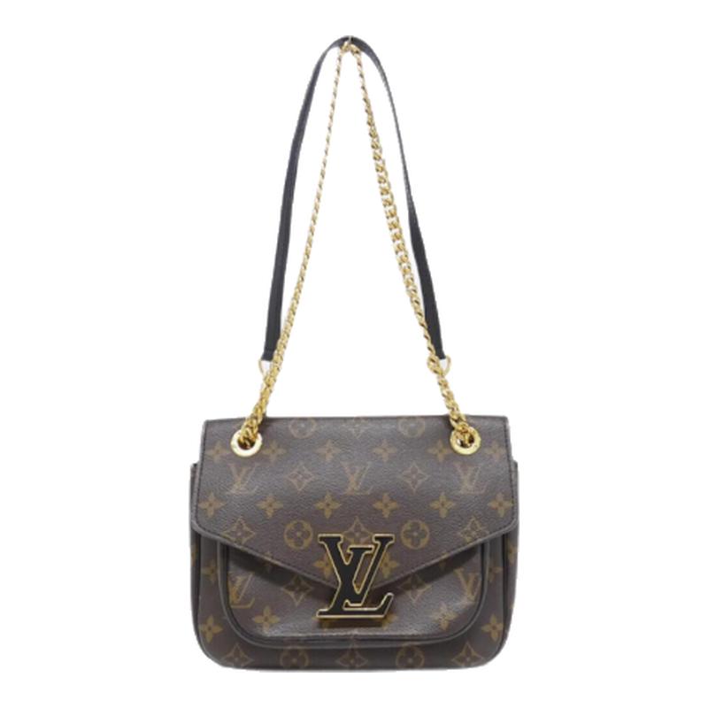 中古LV路易威登女包A级95新Passy Bag邮差包老花单肩斜挎包时尚