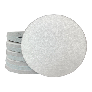 涂层植绒砂纸5寸圆盘砂纸气磨机用打磨抛光自粘干磨砂纸片拉绒片