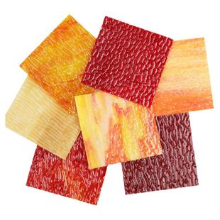 水波纹彩色云母玻璃片DIY手工蒂凡尼焊接镶嵌壁画大块玻璃马赛克