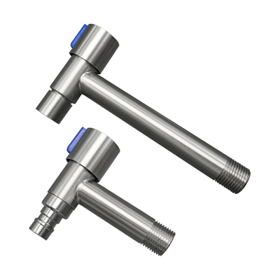 304不锈钢加长水龙头入墙式4分