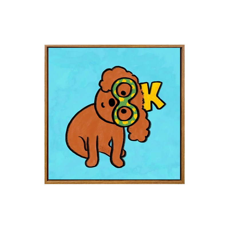 韩系ins风狗狗数字油画diy填充画