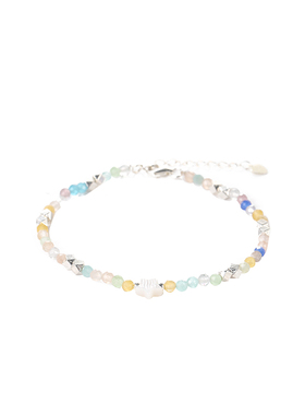 Hihipenny/梦幻芭蕾 原创925银多巴胺锆石五角星贝壳小众闺蜜手链