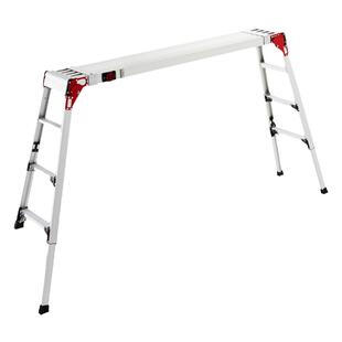 日本长谷川折叠伸缩平马凳家用升降平台梯铝合金工程作业台DSL
