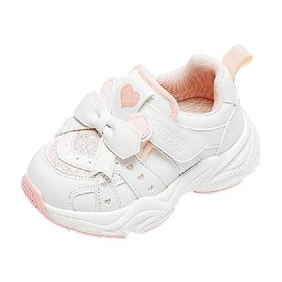 斯纳菲女童运动鞋春秋季宝宝室内鞋子校园百搭防滑低帮透气休闲鞋