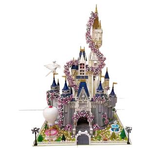 适用于乐高71040迪士尼城堡樱花拓展包moc43222改造底座积木灯光