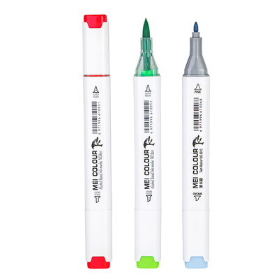 美卡勒动漫软头双头硬头马克笔