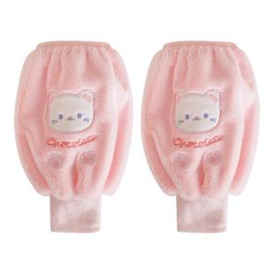 宝宝袖套秋冬季羽绒服专用儿童防污防脏毛绒套袖小童衣服袖口护袖