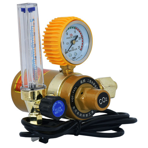节能二氧化碳减压表阀CO2加热器混合气220V二保焊机配件气压表36V