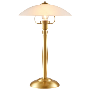 轻奢美式图书馆阅读灯简约触摸式新中式卧室书房护眼书桌调光台灯