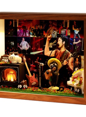 王力宏舞台相框定格逐梦瞬间