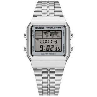 卡西欧手表 男款学生电子表 复古方块小金表A500WGA-1D/A700WG-9A