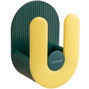 锅盖架子壁挂式收纳吸盘厨房菜板架托架神器锅盖支架挂砧板置物架