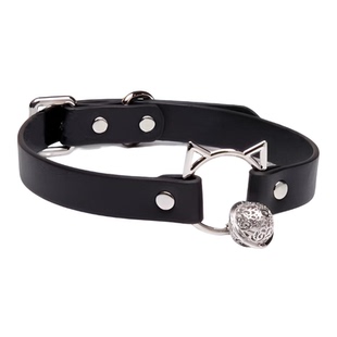 铃铛项圈女小狗choker颈圈男生牵引绳狗链m女性感风脖环K9狗链子