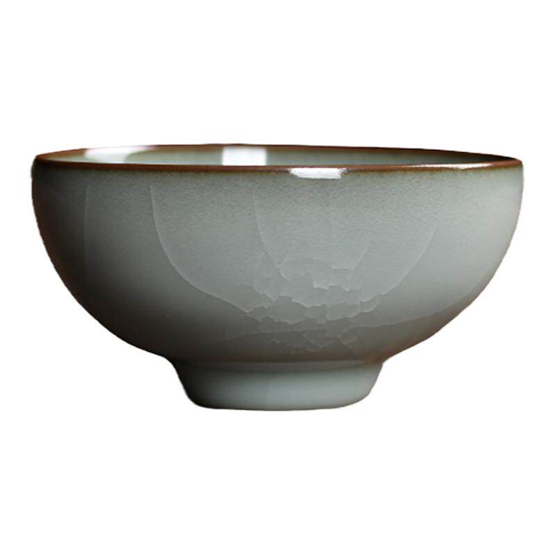 陶瓷名家大师品茗杯粉青釉