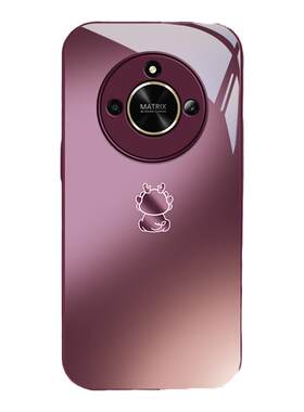 适用荣耀x60手机壳女新款高级感honorx50i龙宝全包防摔x40散热玻璃外壳x30i硅胶x20se专用x10x40保护套