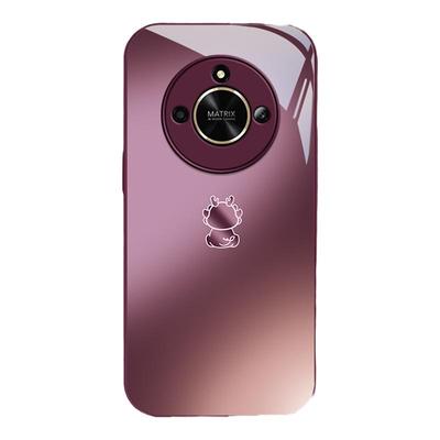 适用荣耀x60手机壳女新款高级感honorx50i龙宝全包防摔x40散热玻璃外壳x30i硅胶x20se专用x10x40保护套