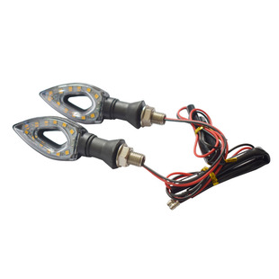 摩托车转向灯小猴子小怪兽LED转弯灯地平线改装配件越野车方向灯