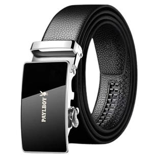 花花公子皮带男士真皮腰带百搭自动扣牛皮裤带中青年时尚潮流皮带