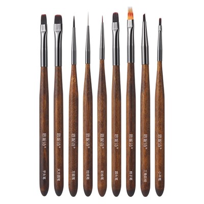 恩妮诗新款檀木9款美甲笔店专用