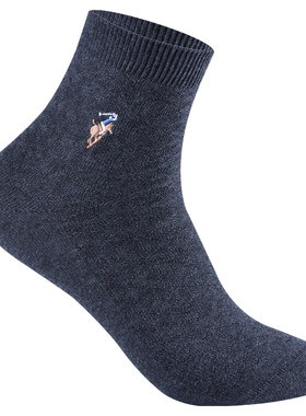 polo秋冬季防臭黑色商务袜新品