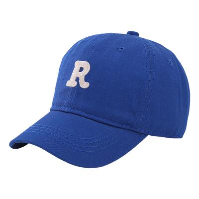 布丁新语棉麻混纺棒球帽弯帽檐